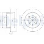 Delphi BG4333 Bremsscheibe Delphi BG4333 Bremsscheibe