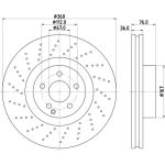 Bremsscheibe 8DD 355 110-181 Bremsscheibe 8DD 355 110-181