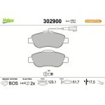 Valeo 302900 Bremsbelagsatz, Scheibenbremse ESSENTIAL
