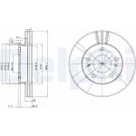 Delphi BG3127 Bremsscheibe