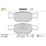 Valeo 598605 Bremsbelagsatz, Scheibenbremse
