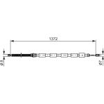 BOSCH 1 987 477 144 Seilzug, Feststellbremse BOSCH 1 987 477 144 Seilzug, Feststellbremse