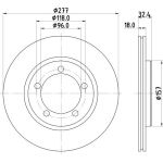 Bremsscheibe 8DD 355 108-681 Bremsscheibe 8DD 355 108-681