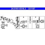 ATE 24.5161-0316.3 Bremsschlauch ATE 24.5161-0316.3 Bremsschlauch
