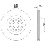 Bremsscheibe 8DD 355 109-541