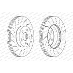 FERODO DDF1694C-1 Bremsscheibe 322mm für MERCEDES-BENZ C-Klasse, E-Klasse gelocht/innenbel., beschichtet FERODO DDF1694C-1 Bremsscheibe 322mm für MERCEDES-BENZ C-Klasse, E-Klasse gelocht/innenbel., beschichtet