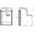 NRF 54335 Wärmetauscher, Innenraumheizung NRF 54335 Wärmetauscher, Innenraumheizung