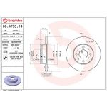 Brembo 08.4753.14 Bremsscheibe PRIME LINE Brembo 08.4753.14 Bremsscheibe PRIME LINE