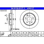 Bremsscheibe 24.0116-0117.1