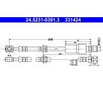 ATE 24.5231-0391.3 Bremsschlauch ATE 24.5231-0391.3 Bremsschlauch