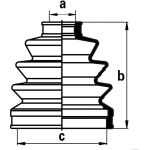 Faltenbalgsatz, Antriebswelle J2863002