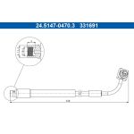 Bremsschlauch 24.5147-0470.3 Bremsschlauch 24.5147-0470.3