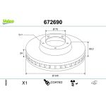 Bremsscheibe 672690 Bremsscheibe 672690