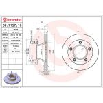 Brembo 09.7157.10 Bremsscheibe PRIME LINE Brembo 09.7157.10 Bremsscheibe PRIME LINE
