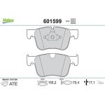 Valeo 601599 Bremsbelagsatz, Scheibenbremse