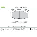 Valeo 598155 Bremsbelagsatz, Scheibenbremse