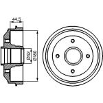 BOSCH 0 986 477 070 Bremstrommel BOSCH 0 986 477 070 Bremstrommel
