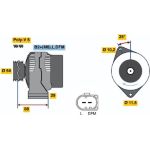 BOSCH 0 124 225 020 Generator