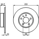 Bremsscheibe 0 986 479 B31 Bremsscheibe 0 986 479 B31