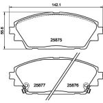 Bremsbelagsatz, Scheibenbremse 8DB 355 021-421 Bremsbelagsatz, Scheibenbremse 8DB 355 021-421