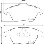 Bremsbelagsatz, Scheibenbremse 8DB 355 011-811 Bremsbelagsatz, Scheibenbremse 8DB 355 011-811