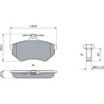 BOSCH 0 986 494 726 Bremsbelagsatz, Scheibenbremse BOSCH 0 986 494 726 Bremsbelagsatz, Scheibenbremse