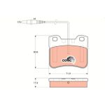 TRW GDB1031 Bremsbelagsatz, Scheibenbremse COTEC TRW GDB1031 Bremsbelagsatz, Scheibenbremse COTEC