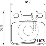 Bremsbelagsatz, Scheibenbremse 8DB 355 007-361