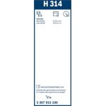 BOSCH H 314 Scheibenwischer Rear 3 397 015 100 BOSCH H 314 Scheibenwischer Rear 3 397 015 100