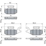 Bremsbelagsatz, Scheibenbremse 0 986 424 293 Bremsbelagsatz, Scheibenbremse 0 986 424 293