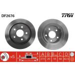 TRW DF2676 Bremsscheibe TRW DF2676 Bremsscheibe