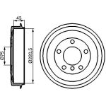 Bremstrommel 0 986 477 043 Bremstrommel 0 986 477 043