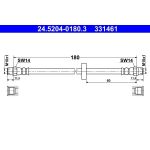 Bremsschlauch 24.5204-0180.3 Bremsschlauch 24.5204-0180.3