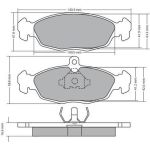 Bremsbelagsatz, Scheibenbremse 1170015 Bremsbelagsatz, Scheibenbremse 1170015