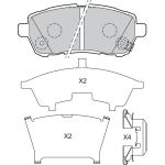 Valeo 601493 Bremsbelagsatz, Scheibenbremse