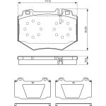 BOSCH 0 986 494 352 Bremsbelagsatz, Scheibenbremse