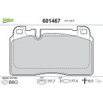 Valeo 601467 Bremsbelagsatz, Scheibenbremse Valeo 601467 Bremsbelagsatz, Scheibenbremse