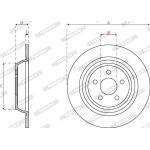 Bremsscheibe DDF2821C