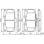 BOSCH 0 986 494 398 Bremsbelagsatz, Scheibenbremse BOSCH 0 986 494 398 Bremsbelagsatz, Scheibenbremse