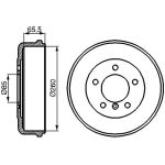Bremstrommel 0 986 477 038 Bremstrommel 0 986 477 038