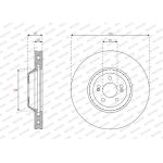 Bremsscheibe DDF2521C-1
