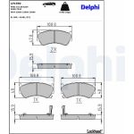 Delphi LP1590 Bremsbelagsatz, Scheibenbremse