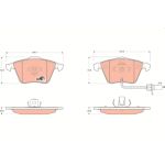 TRW GDB1659 Bremsbelagsatz, Scheibenbremse COTEC TRW GDB1659 Bremsbelagsatz, Scheibenbremse COTEC