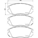 Bremsbelagsatz, Scheibenbremse 8DB 355 013-051