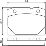BOSCH 0 986 494 568 Bremsbelagsatz, Scheibenbremse BOSCH 0 986 494 568 Bremsbelagsatz, Scheibenbremse