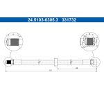 Bremsschlauch 24.5103-0305.3 Bremsschlauch 24.5103-0305.3