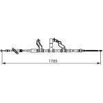 BOSCH 1 987 482 741 Seilzug, Feststellbremse BOSCH 1 987 482 741 Seilzug, Feststellbremse