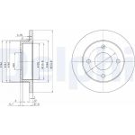 Delphi BG2357 Bremsscheibe