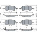 Bremsbelagsatz, Scheibenbremse 0 986 460 017 Bremsbelagsatz, Scheibenbremse 0 986 460 017