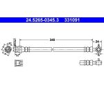ATE 24.5265-0345.3 Bremsschlauch ATE 24.5265-0345.3 Bremsschlauch